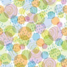 Seamless pattern abstract background circles and drops vector