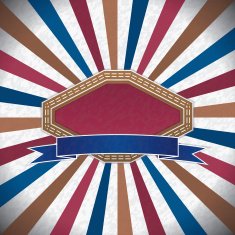 Retro lsbel radial sunbeam background