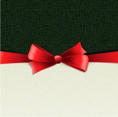Holiday background with silk red bow