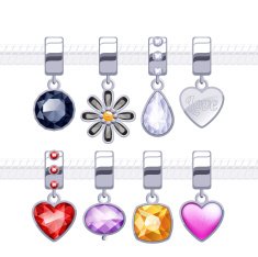 Assorted metal charm pendants for necklace or bracelet