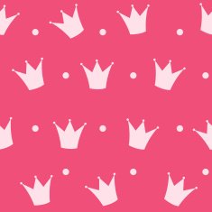 Princess Crown Seamless Pattern Background Vector Illustration N4