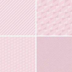 Set of vector seamless retro patterns