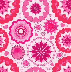 Flower seamless pattern background Pink