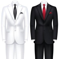 White and Black Tuxedo
