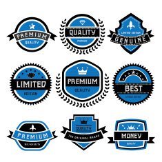 Vintage labels set N10