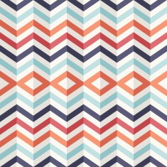 Vintage 3D optic effect with geometric shapes seamless pattern background