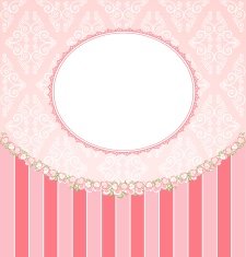 Vintage background with flowers and ornaments