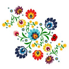 Traditional folk floral pattern vector illustration N15