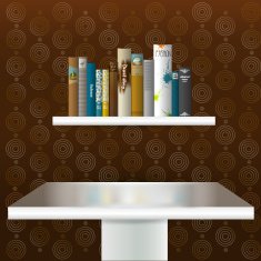 Modern minimalistic interior design Vector illustration