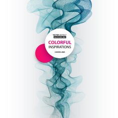 Abstract smoky waves background Template brochure design N52