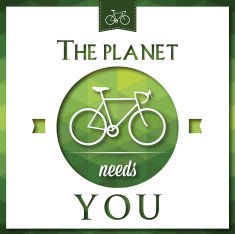 Planet Needs You Bicycle Print