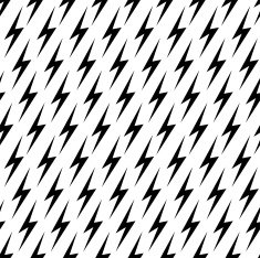 Seamless pattern with lightnings