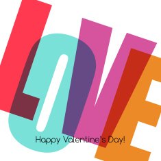 Valentines Card with love N2