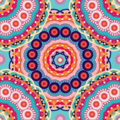 Colorful ethnic seamless pattern N6