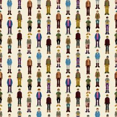seamless Handsome man pattern N2