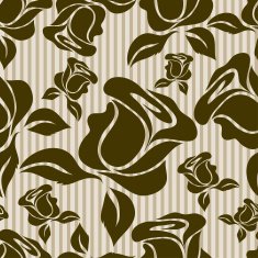 Seamless vintage floral pattern with roses
