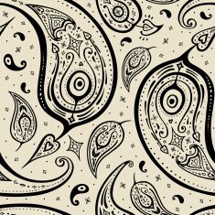 Seamless Paisley background N71