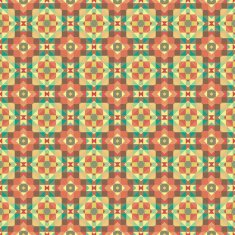 Graphic seamless colorful pattern Flat style N24