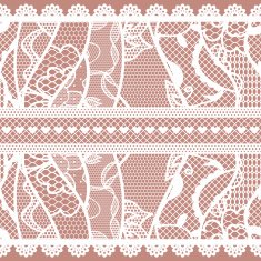 Set of lacy vintage trims N4
