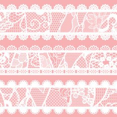 Set of lacy vintage trims N5