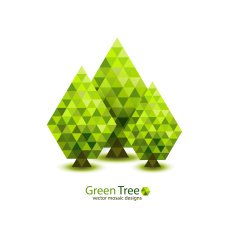 Green mosaic tree ecology design N4