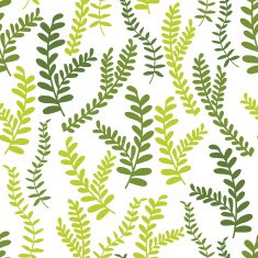 Cute floral seamless pattern background with leaves