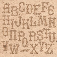 Whimsical Hand Drawn Alphabet Letters N2
