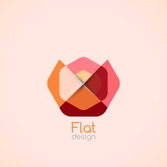 Abstract flat geometric shape background N6