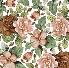 Flowers Vector Beautiful background with a flower ornament N35