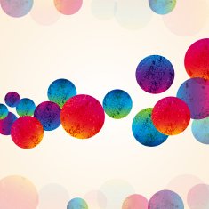 abstract design tech circles background