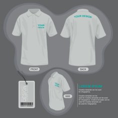 Polo shirt uniform template N11