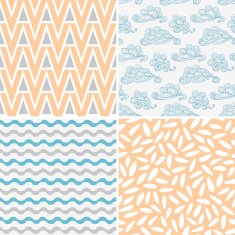 Set of abstract seamless patterns N22