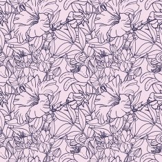 Cute floral seamless pattern background N54