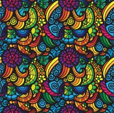 Mosaic vector seamless pattern N46