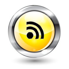 Vector rss feed buttons