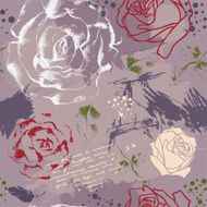 Seamless pattern with roses N41