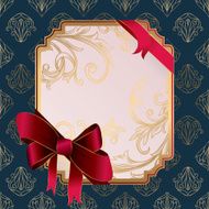 Decorative frame &amp; bow