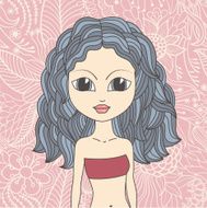 Cute Cartoon Girl N10