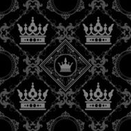 black wallpaper in old style N126