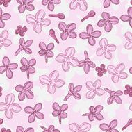 Vector background for design with flowers of lilac N3