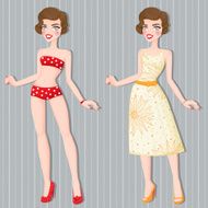 retro girl N25
