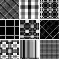 Collection of seamless checked cotton pattern N3