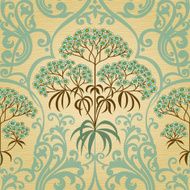 Traditional floral pattern in retro style N13