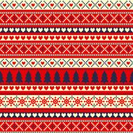 Seamless sweater Christmas pattern