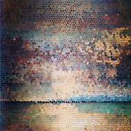 Abstract painted stained-glass background