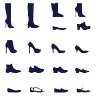 Different types of women&#039;s shoes