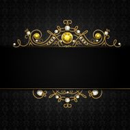Jewellery black background