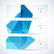 Abstract vector mosaic banners N158