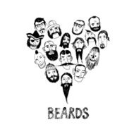 Funny beards illustration N2