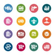 Logistics and Transport Color Icons N9